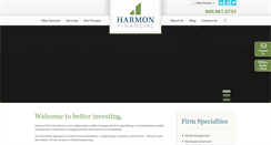Desktop Screenshot of harmonfinancial.com